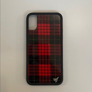 IPhone XS plaid wildflower case